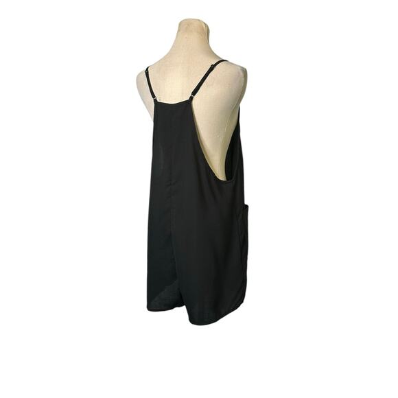 Shein Black Double Pocket Sleeveless Racerback Romper Medium - Picture 6 of 13